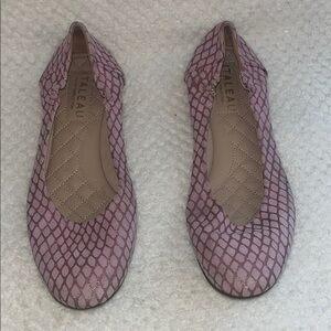 Italeau Chateau Vera Waterproof Suede Leather Ballet Flats in Cibria Size 41